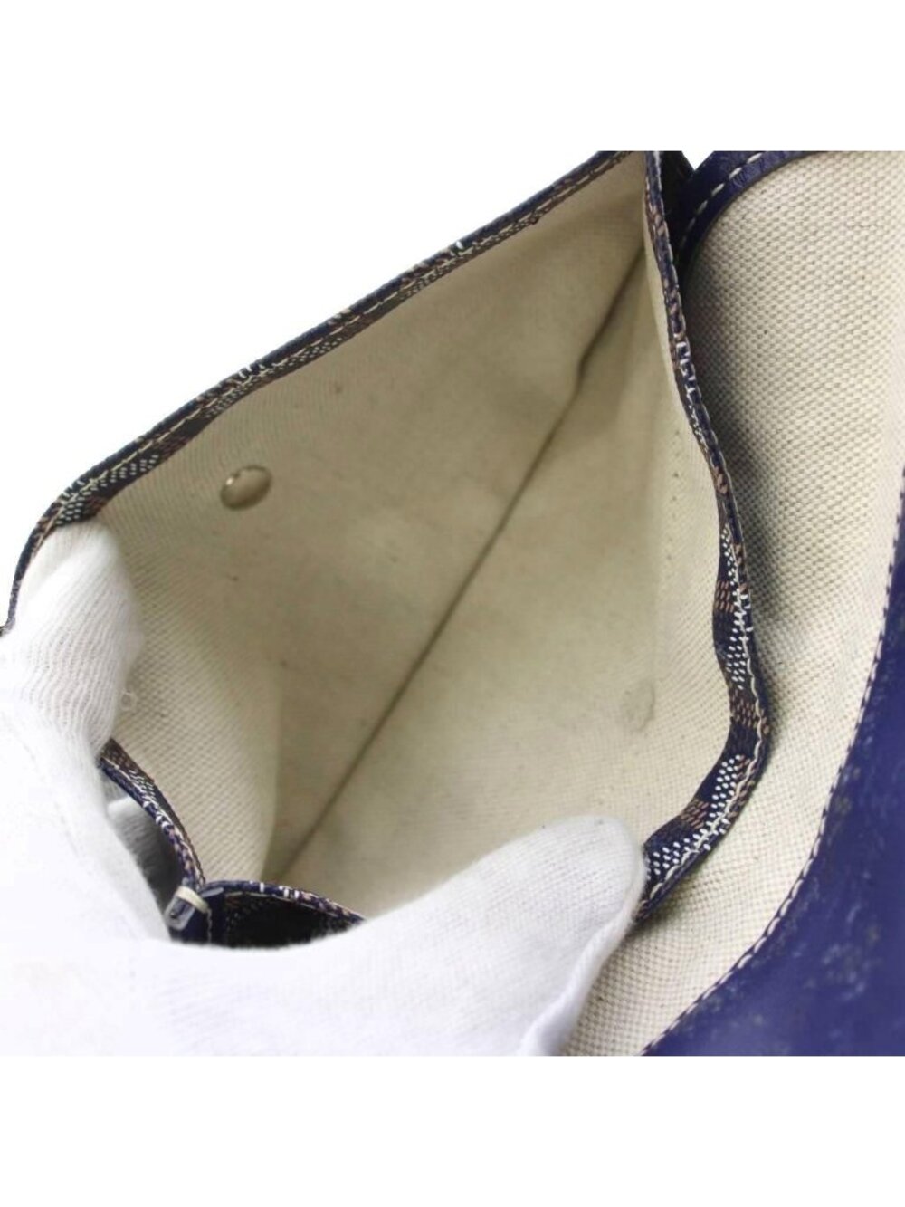 Goyard Saint Louis GM Tote Bag Navy Blue - Picture 6 of 8